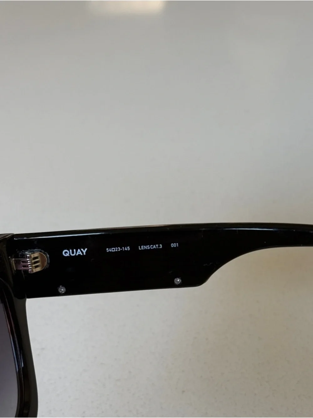 Quay Australia Black Oversized Square Sunglasses